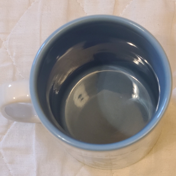 Vintage Holly Hobbie Mug 2002 "Start Each Day In A Happy Way" Blue & White - Picture 8 of 10